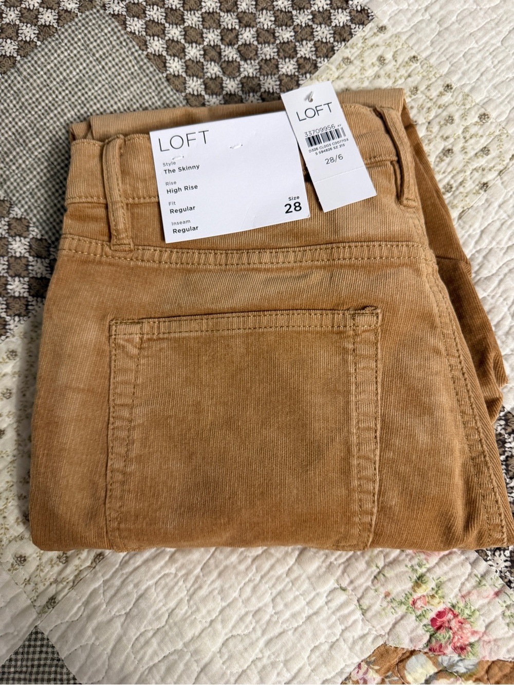 LOFT Skinny High-Rise Corduroy Pants Size 6